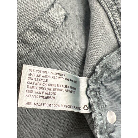 Ava & Viv Pants Womens 30W Charcoal Cotton Stretch High Rise Straight Leg NWD - Picture 5 of 9